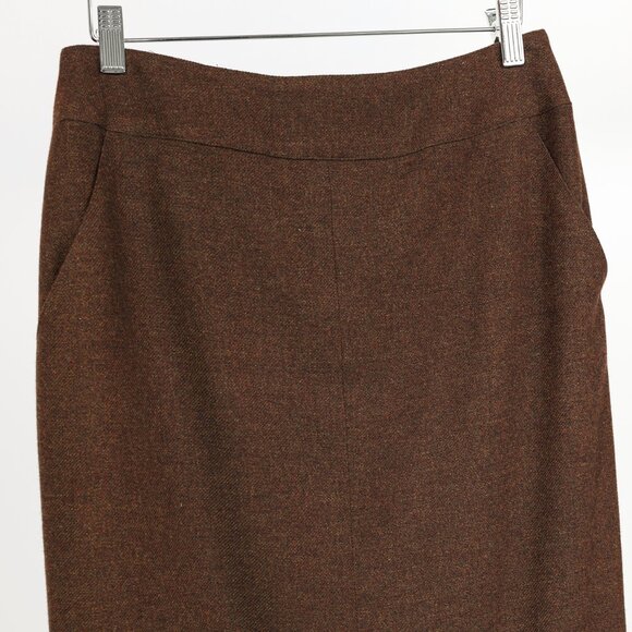 Chanel 99A Brown Cashmere Pencil Skirt - Picture 3 of 10